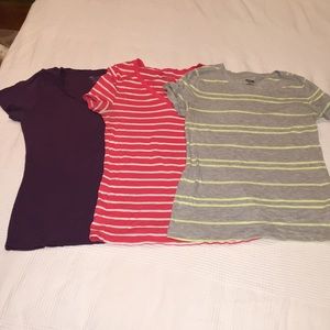 Set of three Merona and Mossimo Tees